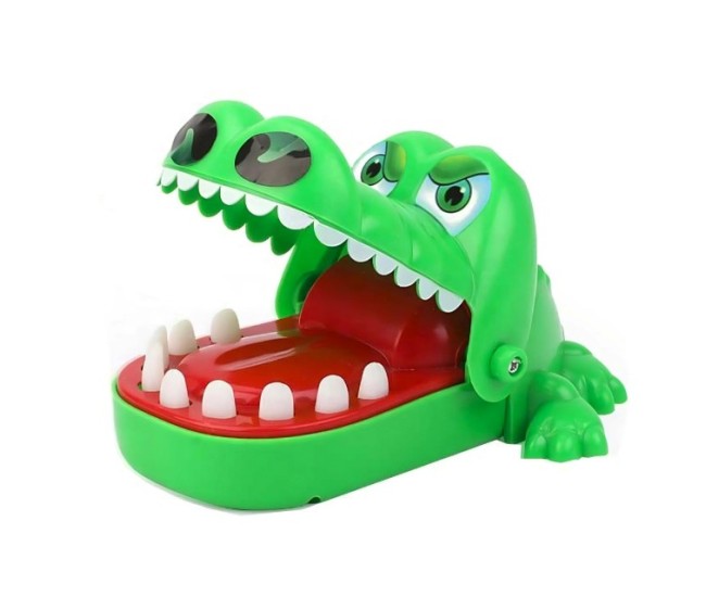 Jucarie interactiva Crocodil Dentist, Flippy, Joc de Grup/Familie, 11 Dinti, Small 15 x 10 x 7.5 cm, Verde Jucarie interactiva Crocodil Dentist, Flippy, Joc de Grup/Familie, 11 Dinti, Small 15 x 10 x 7.5 cm, Verde