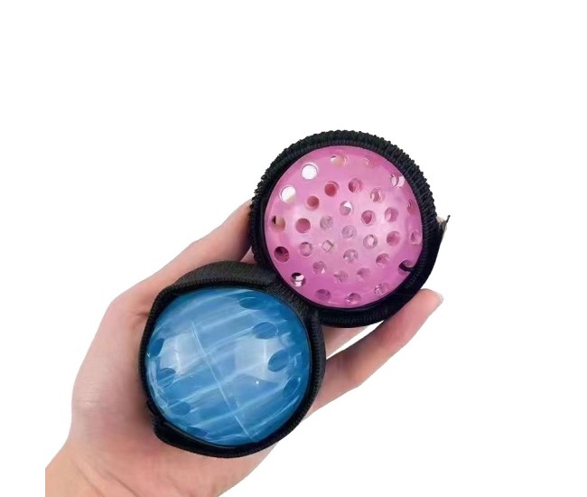 Jucarie Interactiva, Flippy, Minge Saltareata Crystal Ball, cu Banda Elastica, 6 cm, +7 Ani, din Plastic, Roz