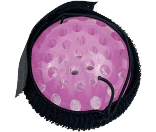 Jucarie Interactiva, Flippy, Minge Saltareata Crystal Ball, cu Banda Elastica, 6 cm, +7 Ani, din Plastic, Roz