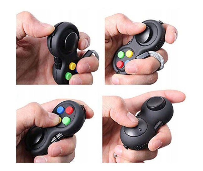 Jucarie Interactiva, Flippy, Model Fidget Pad, Antistres, +3 Ani, Functii Multiple, 5.5 x 3.5 x 11 cm, Negru Jucarie Interactiva, Flippy, Model Fidget Pad, Antistres, +3 Ani, Functii Multiple, 5.5 x 3.5 x 11 cm, Negru