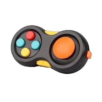 Jucarie Interactiva, Flippy, Model Fidget Pad, Antistres, +3 Ani, Functii Multiple, 5.5 x 3.5 x 11 cm, Negru Jucarie Interactiva, Flippy, Model Fidget Pad, Antistres, +3 Ani, Functii Multiple, 5.5 x 3.5 x 11 cm, Negru