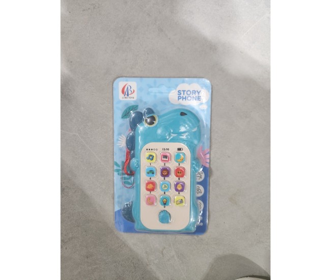 Jucarie Interactiva, Flippy, Telefon Inteligent, Model Dinozaur, Functii Educative, Muzicale si Voce, 4-6 ani, 19 x 11.5 cm, din Plastic, Albastru Jucarie Interactiva, Flippy, Telefon Inteligent, Model Dinozaur, Functii Educative, Muzicale si Voce, 4-6 ani, 19 x 11.5 cm, din Plastic, Albastru