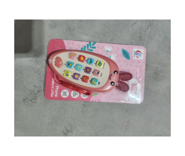 Jucarie Interactiva, Flippy, Telefon Inteligent, Model Morcov, Functii Educative, Muzicale si Voce, 4-6 ani, 19 x 11.5 cm, din Plastic, Roz