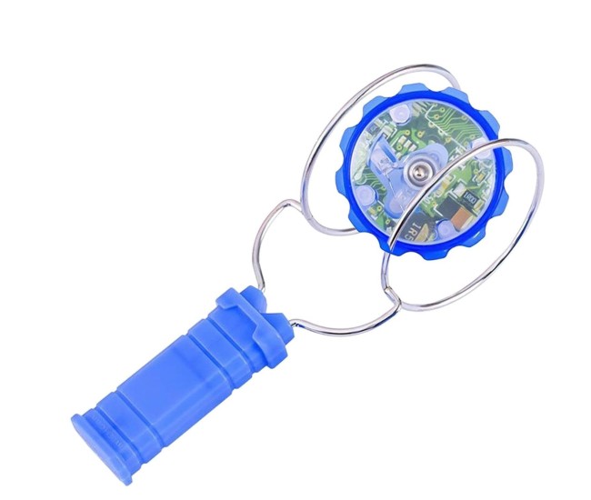 Jucarie Interactiva, Flippy, Titirez Magnetic, cu Led, 19.8 x 5 cm, Albastru