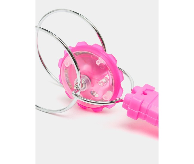 Jucarie Interactiva, Flippy, Titirez Magnetic, cu Led, 19.8 x 5 cm, Roz