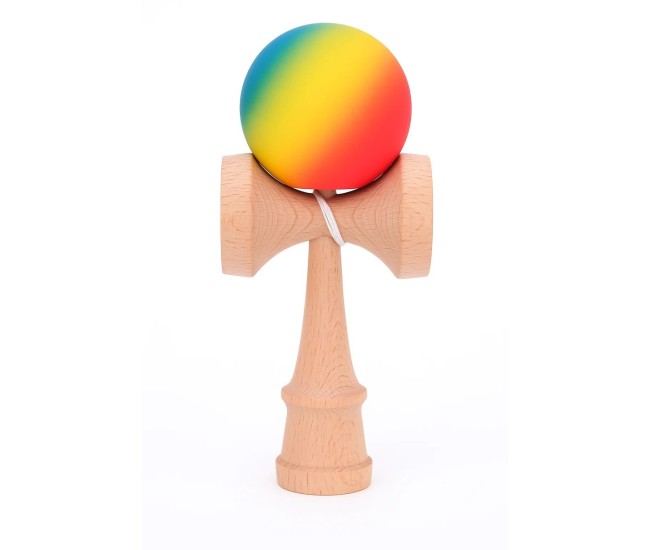 Jucarie Interactiva Kendama, Flippy, din Lemn, 18 cm, Joc de Indemanare pentru Copii si Adulti, Model Gradient 3, Rosu/Galben/Albastru Jucarie Interactiva Kendama, Flippy, din Lemn, 18 cm, Joc de Indemanare pentru Copii si Adulti, Model Gradient 3, Rosu/Galben/Albastru