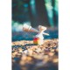 Jucarie Interactiva Kendama, Flippy, din Lemn, 18 cm, Joc de Indemanare pentru Copii si Adulti, Model Gradient 4, Rosu/Galben/Verde