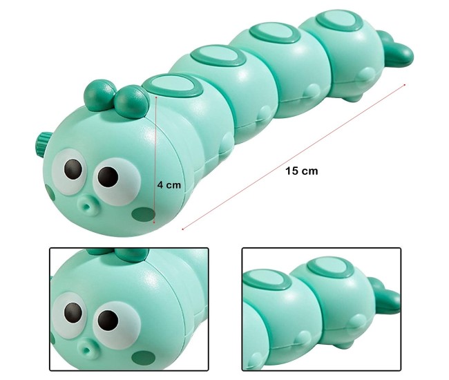 Jucarie mecanica pentru copii Flippy, omida haioasa, cu cheita, distractiva, se taraste, se misca, 15 x 4 cm, verde Jucarie mecanica pentru copii Flippy, omida haioasa, cu cheita, distractiva, se taraste, se misca, 15 x 4 cm, verde