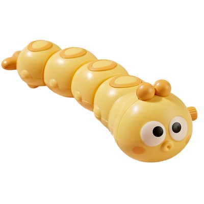 Jucarie mecanica pentru copii Flippy, omida haioasa, material ABS, cu cheita, distractiva, se taraste, se misca, 15 x 4 cm, galben Jucarie mecanica pentru copii Flippy, omida haioasa, material ABS, cu cheita, distractiva, se taraste, se misca, 15 x 4 cm, galben