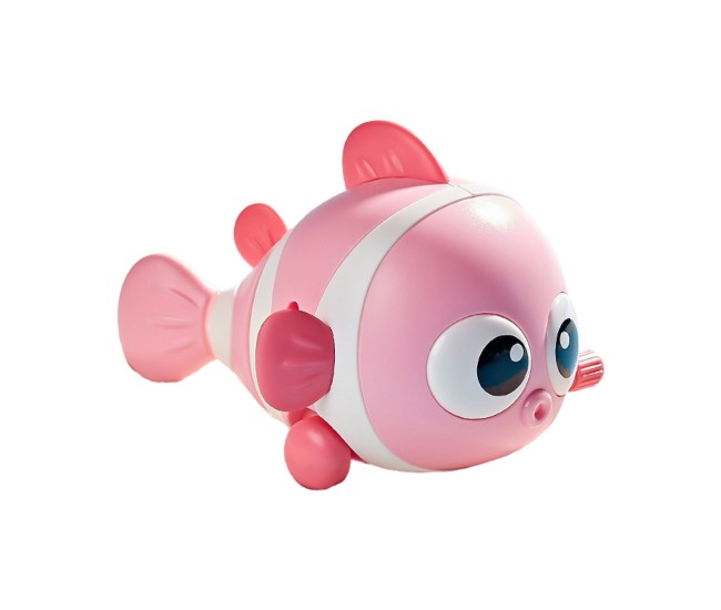 Jucarie mecanica pentru copii Flippy, pestisor haios, cu cheita, distractiv, se taraste, se misca, 11 x 9 x 7.5 cm cm, roz Jucarie mecanica pentru copii Flippy, pestisor haios, cu cheita, distractiv, se taraste, se misca, 11 x 9 x 7.5 cm cm, roz