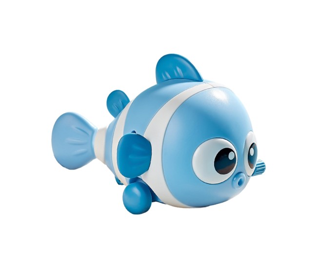 Jucarie mecanica pentru copii Flippy, pestisor haios, cu cheita, distractiv, se taraste, se misca, 11 x 9 x 7.5 cm cm, albastru Jucarie mecanica pentru copii Flippy, pestisor haios, cu cheita, distractiv, se taraste, se misca, 11 x 9 x 7.5 cm cm, albastru