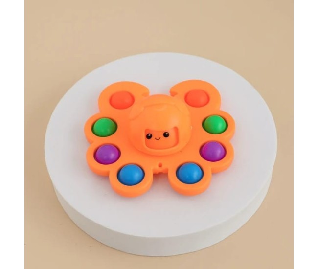 Jucarie Pop It, Flippy, Fidget Toy, Antistres, Senzoriala, Crab, Portocaliu Jucarie Pop It, Flippy, Fidget Toy, Antistres, Senzoriala, Crab, Portocaliu