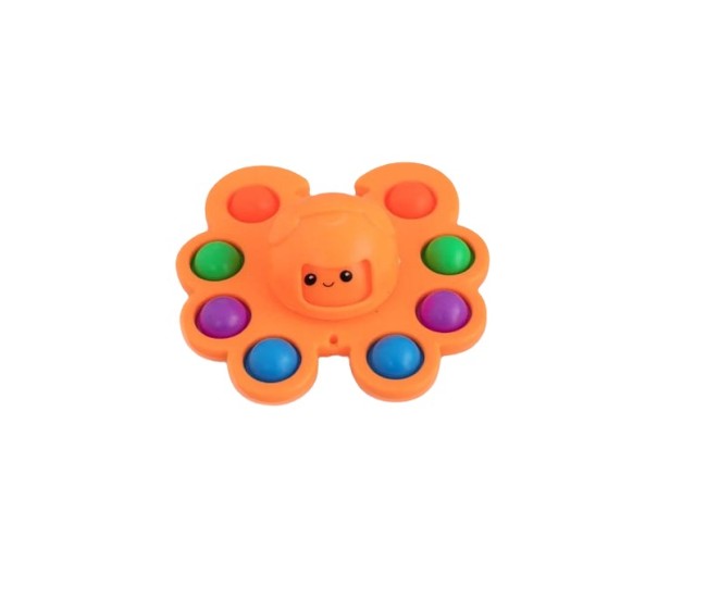 Jucarie Pop It, Flippy, Fidget Toy, Antistres, Senzoriala, Crab, Portocaliu Jucarie Pop It, Flippy, Fidget Toy, Antistres, Senzoriala, Crab, Portocaliu