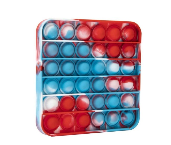 Jucarie Pop it Now & Flip it, Push Bubble Patrat Multicolor Model 5 Jucarie Pop it Now & Flip it, Push Bubble Patrat Multicolor Model 5