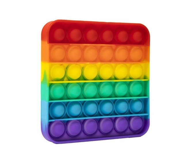 Jucarie Pop it Now & Flip it, Push Bubble Patrat Multicolor Model 5 Jucarie Pop it Now & Flip it, Push Bubble Patrat Multicolor Model 5