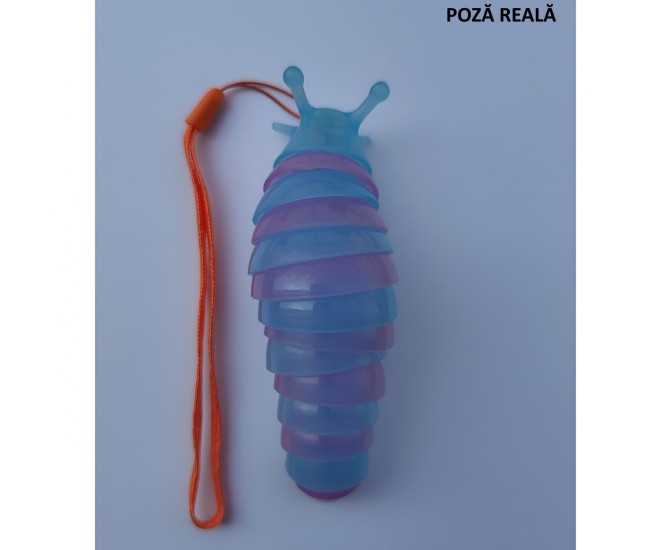 Jucarie Senzoriala Antistres, Flippy, Fidget Toys, Omida Curcubeu, 11 cm, +3 Ani, Albastru/Mov Jucarie Senzoriala Antistres, Flippy, Fidget Toys, Omida Curcubeu, 11 cm, +3 Ani, Albastru/Mov