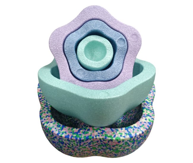 Jucarie Senzoriala de Echilibru, Flippy, Tip Stepping Stones, 5 Piese, din Spuma, pentru Miscare, Sarituri, Prindere, Diametru 28 cm, Model 3, Multicolor Jucarie Senzoriala de Echilibru, Flippy, Tip Stepping Stones, 5 Piese, din Spuma, pentru Miscare, Sarituri, Prindere, Diametru 28 cm, Model 3, Multicolor