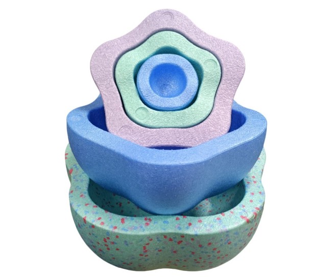 Jucarie Senzoriala de Echilibru, Flippy, Tip Stepping Stones, 5 Piese, din Spuma, pentru Miscare, Sarituri, Prindere, Diametru 28 cm, Model 4, Multicolor Jucarie Senzoriala de Echilibru, Flippy, Tip Stepping Stones, 5 Piese, din Spuma, pentru Miscare, Sarituri, Prindere, Diametru 28 cm, Model 4, Multicolor