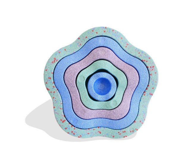 Jucarie Senzoriala de Echilibru, Flippy, Tip Stepping Stones, 5 Piese, din Spuma, pentru Miscare, Sarituri, Prindere, Diametru 28 cm, Model 4, Multicolor Jucarie Senzoriala de Echilibru, Flippy, Tip Stepping Stones, 5 Piese, din Spuma, pentru Miscare, Sarituri, Prindere, Diametru 28 cm, Model 4, Multicolor