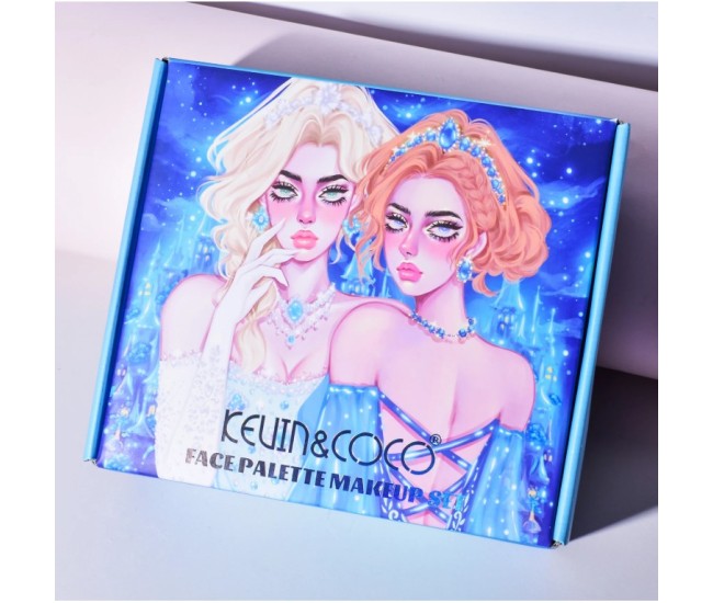 Set de Machiaj Kevin&Coco, 30 de Culori, Farduri de Pleoape, Iluminatoare Lichide, Lip Gloss-uri, Blush, Glitter, Model Regina Ghetii, 24.5x21.2x8.7 cm, Multicolor Set de Machiaj Kevin&Coco, 30 de Culori, Farduri de Pleoape, Iluminatoare Lichide, Lip Gloss-uri, Blush, Glitter, Model Regina Ghetii, 24.5x21.2x8.7 cm, Multicolor