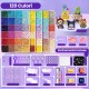 Kit de Margele Perle, Flippy, Set DIY 3D din 120 de Culori, 10000 de piese, Instrumente pentru Margele Incluse, 2.6 mm in cutie, Multicolor