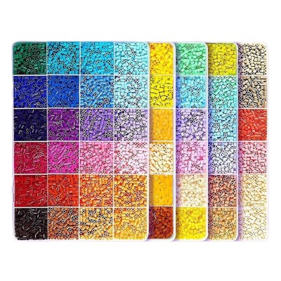Kit de Margele Perle, Flippy, Set DIY 3D din 120 de Culori, 10000 de piese, Instrumente pentru Margele Incluse, 2.6 mm in cutie, Multicolor Kit de Margele Perle, Flippy, Set DIY 3D din 120 de Culori, 10000 de piese, Instrumente pentru Margele Incluse, 2.6 mm in cutie, Multicolor