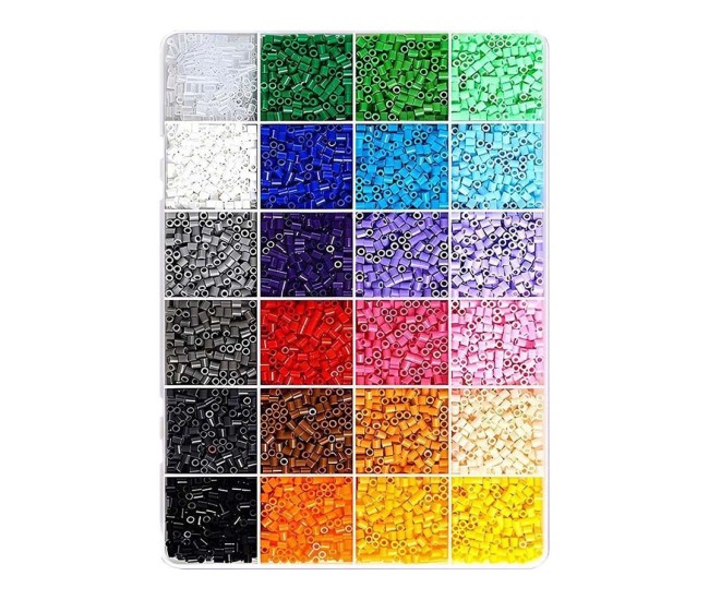 Kit de Margele Perle, Flippy, Set DIY 3D din 24 de Culori, 2000 de piese, Instrumente pentru Margele Incluse, 2.6 mm in cutie, Multicolor Kit de Margele Perle, Flippy, Set DIY 3D din 24 de Culori, 2000 de piese, Instrumente pentru Margele Incluse, 2.6 mm in cutie, Multicolor