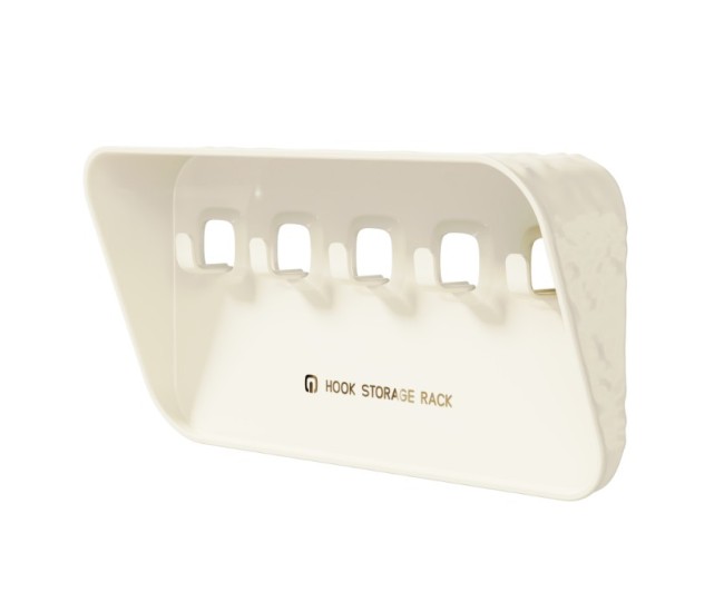 Raft de Depozitare cu Carlig, Flippy, Pentru Chei, Bijuterii, 20.3 x 4.6 x 10.3 cm, Alb Raft de Depozitare cu Carlig, Flippy, Pentru Chei, Bijuterii, 20.3 x 4.6 x 10.3 cm, Alb