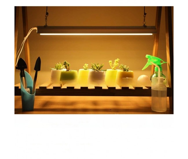 Lampa dubla pentru cresterea plantelor Flippy, 50 cm, T5, tehnologie LED, nu afecteaza plantele, potrivit pentru intregul ciclu de crestere, lumina alb calda Lampa dubla pentru cresterea plantelor Flippy, 50 cm, T5, tehnologie LED, nu afecteaza plantele, potrivit pentru intregul ciclu de crestere, lumina alb calda