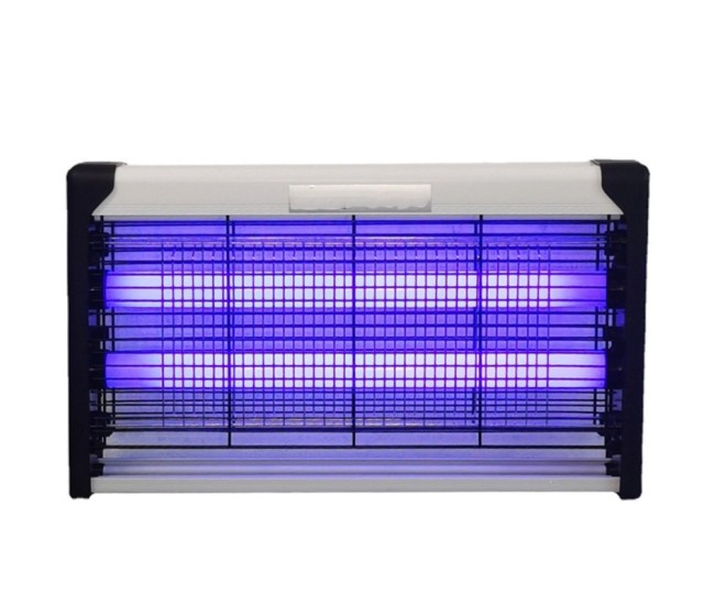 Lampa Electrica Anti Insecte, Flippy, Lumina Neon, 2 tuburi cu putere de 20W, Suspensie Perete, Carcasa din Plastic Metalica, 39 x 25 x 6 cm, Alb Negru Lampa Electrica Anti Insecte, Flippy, Lumina Neon, 2 tuburi cu putere de 20W, Suspensie Perete, Carcasa din Plastic Metalica, 39 x 25 x 6 cm, Alb Negru