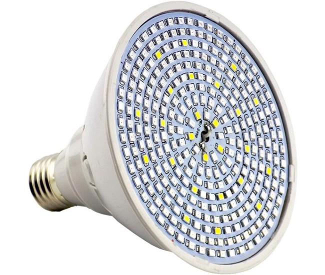 Lampa pentru cresterea plantelor de interior, Flippy, cap dublu, nu emana caldura, 290 leduri, 2 culori , prindere cu clips, 46x11.5x9.2 cm