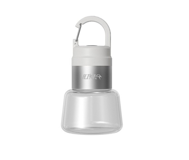 Lampa Portabila, Flippy, de Voiaj/Camping, Incarcare USB, IPX5, LED RGB, din ABS, 300 mAh, 10 x 5.5 x 5.5 cm, Alb