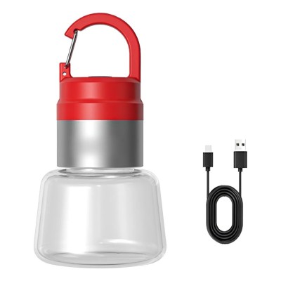 Lampa Portabila, Flippy, de Voiaj/Camping, Incarcare USB, IPX5, LED RGB, din ABS, 300 mAh, 10 x 5.5 x 5.5 cm, Rosu Lampa Portabila, Flippy, de Voiaj/Camping, Incarcare USB, IPX5, LED RGB, din ABS, 300 mAh, 10 x 5.5 x 5.5 cm, Rosu