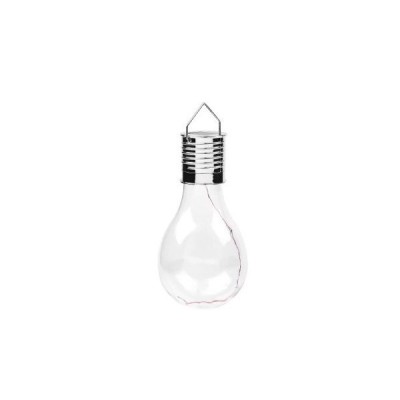 Lampa Solara LED Decorativa sub forma de Bulb, pentru exterior, suspendata, IP65, Ultron Transparent, lumina calda, Flippy