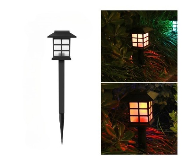 Lampa solara Led pentru gradina, Tip felinar, Flippy, Rosu Lampa solara Led pentru gradina, Tip felinar, Flippy, Rosu