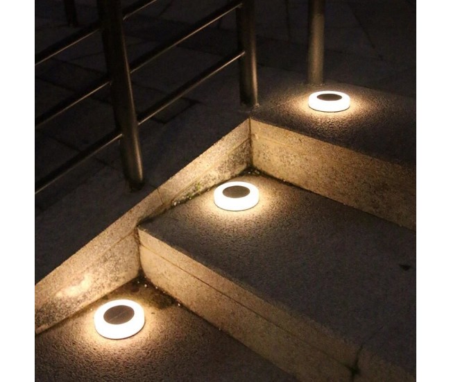 Lampa solara LED, sub forma de cerc, pentru gazon sau gradina, Rezistenta la apa, Flippy, Alb cald Lampa solara LED, sub forma de cerc, pentru gazon sau gradina, Rezistenta la apa, Flippy, Alb cald