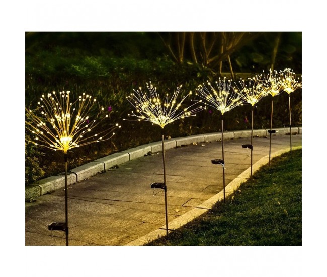 Lampa solara sub forma de artificii, 120 LED-uri, alb cald, Flippy Lampa solara sub forma de artificii, 120 LED-uri, alb cald, Flippy