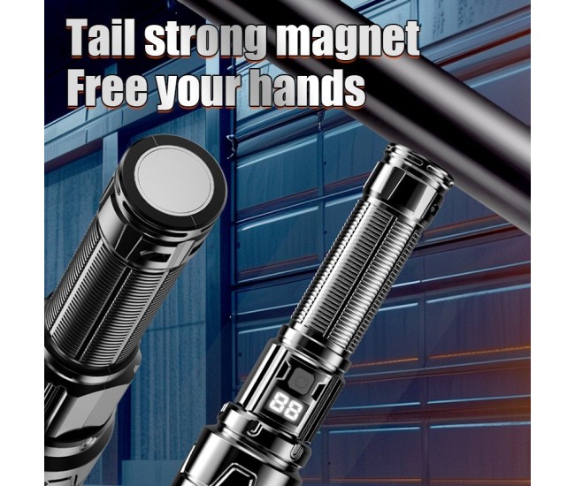 Lanternă Flippy P50 cu zoom telescopic, afișaj digital și ieșire magnetică Model 117 Lanternă Flippy P50 cu zoom telescopic, afișaj digital și ieșire magnetică Model 117