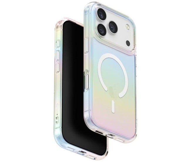Husa Telefon, Flippy, Compatibila iPhone 17 Pro, Model Cameleon, Magsafe, Schimbare Gradient de Culoare din Unghiuri Diferite, Multicolor Husa Telefon, Flippy, Compatibila iPhone 17 Pro, Model Cameleon, Magsafe, Schimbare Gradient de Culoare din Unghiuri Diferite, Multicolor