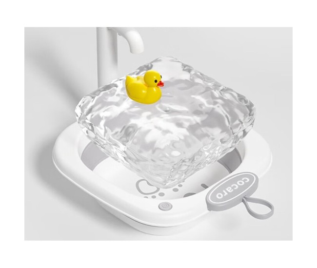 Lavoar Pliabil, Flippy, pentru Copii 1-8 Ani, 28.5x28.5x10 cm, din PE+PP, 3.5l, Model Picioare, Gri Lavoar Pliabil, Flippy, pentru Copii 1-8 Ani, 28.5x28.5x10 cm, din PE+PP, 3.5l, Model Picioare, Gri