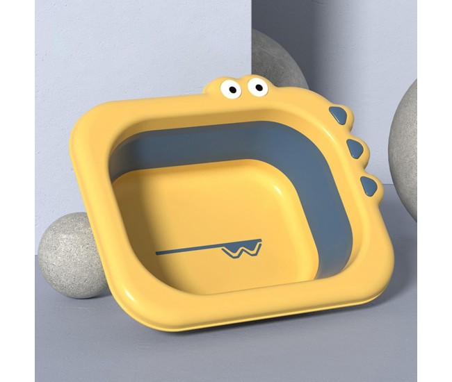 Lavoar Pliabil, Flippy, pentru Copii, din PP/TPE, Portabil, Model Crocodil, 30x24.5x9 cm, Galben/Albastru Lavoar Pliabil, Flippy, pentru Copii, din PP/TPE, Portabil, Model Crocodil, 30x24.5x9 cm, Galben/Albastru