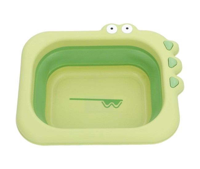 Lavoar Pliabil, Flippy, pentru Copii, din PP/TPE, Portabil, Model Crocodil, 30x24.5x9 cm, Verde Lavoar Pliabil, Flippy, pentru Copii, din PP/TPE, Portabil, Model Crocodil, 30x24.5x9 cm, Verde