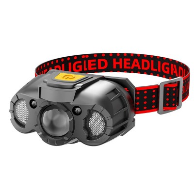 Lanterna pentru Cap, Flippy, Multifunctionala, Neagra