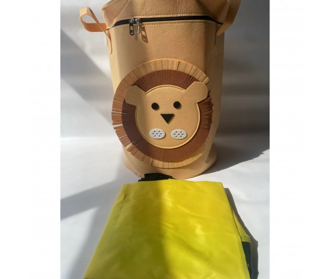 Cutie de Depozitare 2In1, Flippy, Impermeabila, Covor pentru Jucarii si Lego 150cm, Capacitate Mare, cu Manere, cu Sfori, Inaltime 40cm, Model Leu, Maro Cutie de Depozitare 2In1, Flippy, Impermeabila, Covor pentru Jucarii si Lego 150cm, Capacitate Mare, cu Manere, cu Sfori, Inaltime 40cm, Model Leu, Maro
