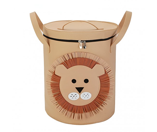Cutie de Depozitare 2In1, Flippy, Impermeabila, Covor pentru Jucarii si Lego 150cm, Capacitate Mare, cu Manere, cu Sfori, Inaltime 40cm, Model Leu, Maro Cutie de Depozitare 2In1, Flippy, Impermeabila, Covor pentru Jucarii si Lego 150cm, Capacitate Mare, cu Manere, cu Sfori, Inaltime 40cm, Model Leu, Maro