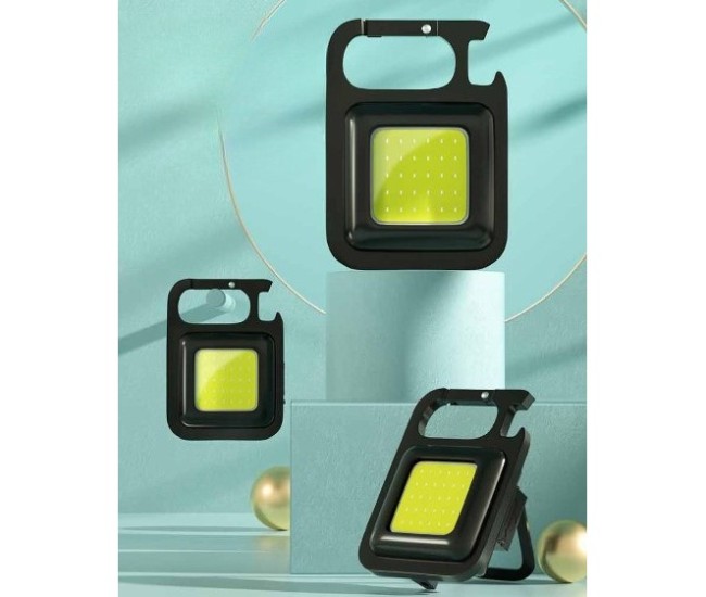 Lanterna de buzunar tip breloc, 30 LED-uri, incarcare prin usb Type C, pentru exterior, camping, alpinism, ciclism, Flippy Lanterna de buzunar tip breloc, 30 LED-uri, incarcare prin usb Type C, pentru exterior, camping, alpinism, ciclism, Flippy