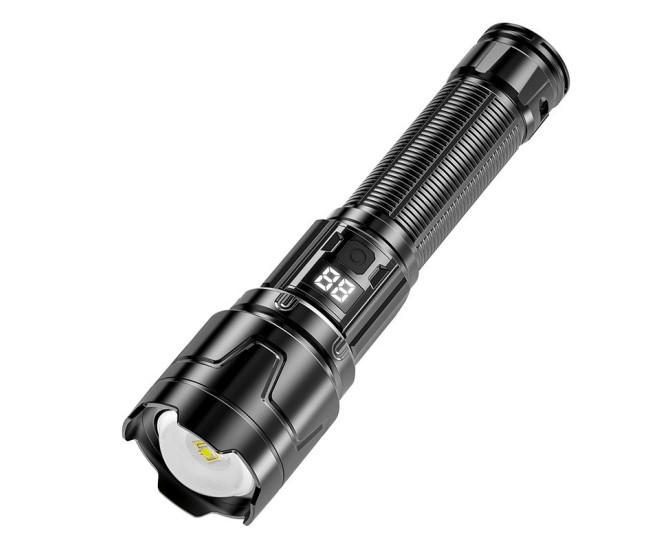 Lanternă Flippy P50 cu zoom telescopic, afișaj digital și ieșire magnetică Model 117 Lanternă Flippy P50 cu zoom telescopic, afișaj digital și ieșire magnetică Model 117
