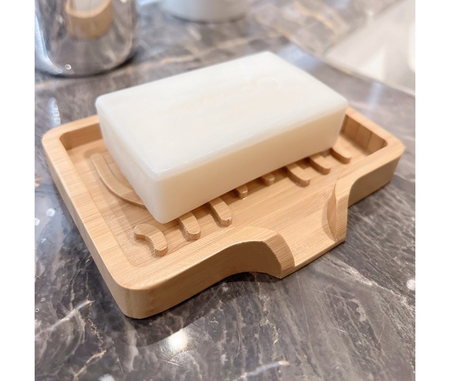 Savoniera din Lemn, Flippy, Sistem de Scurgere a Apei, 12.8 x 1.6 x 9.8 cm, Natur Savoniera din Lemn, Flippy, Sistem de Scurgere a Apei, 12.8 x 1.6 x 9.8 cm, Natur