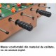 Masa de fotbal cu teren si 18 jucatori Flippy, 6 manere, cu tablou pentru scor, din metal, lemn si ABS, 50 x 25 x 18 cm, cu picioare, pentru copii/adulti Masa de fotbal cu teren si 18 jucatori Flippy, 6 manere, cu tablou pentru scor, din metal, lemn si ABS, 50 x 25 x 18 cm, cu picioare, pentru copii/adulti
