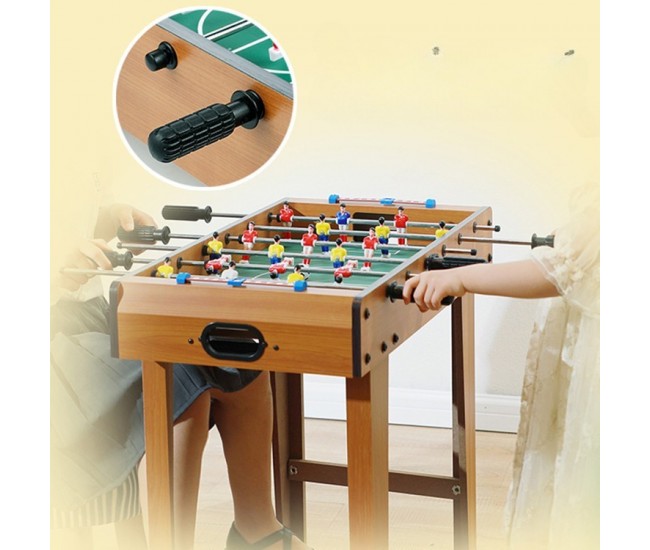 Masa de fotbal cu teren si 18 jucatori Flippy, cu tablou pentru scor, din metal, lemn si ABS, cu Picioare, 69 x 34 x 65 cm, pentru copii si adulti Masa de fotbal cu teren si 18 jucatori Flippy, cu tablou pentru scor, din metal, lemn si ABS, cu Picioare, 69 x 34 x 65 cm, pentru copii si adulti